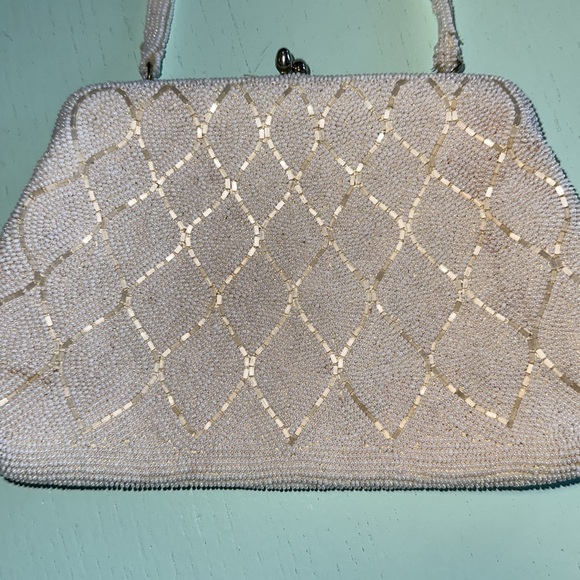 Vintage Birks made in Japan hand beaded glamours evening purse 👛 - Picture 2 of 7